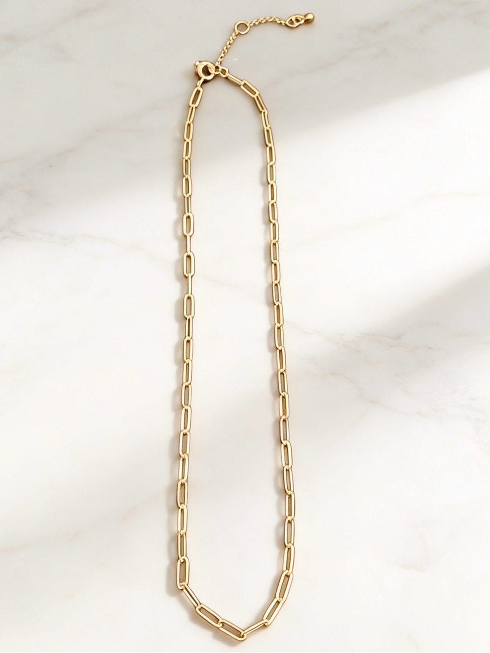 🍒3/$30 New Gold Paperclip Link Necklace